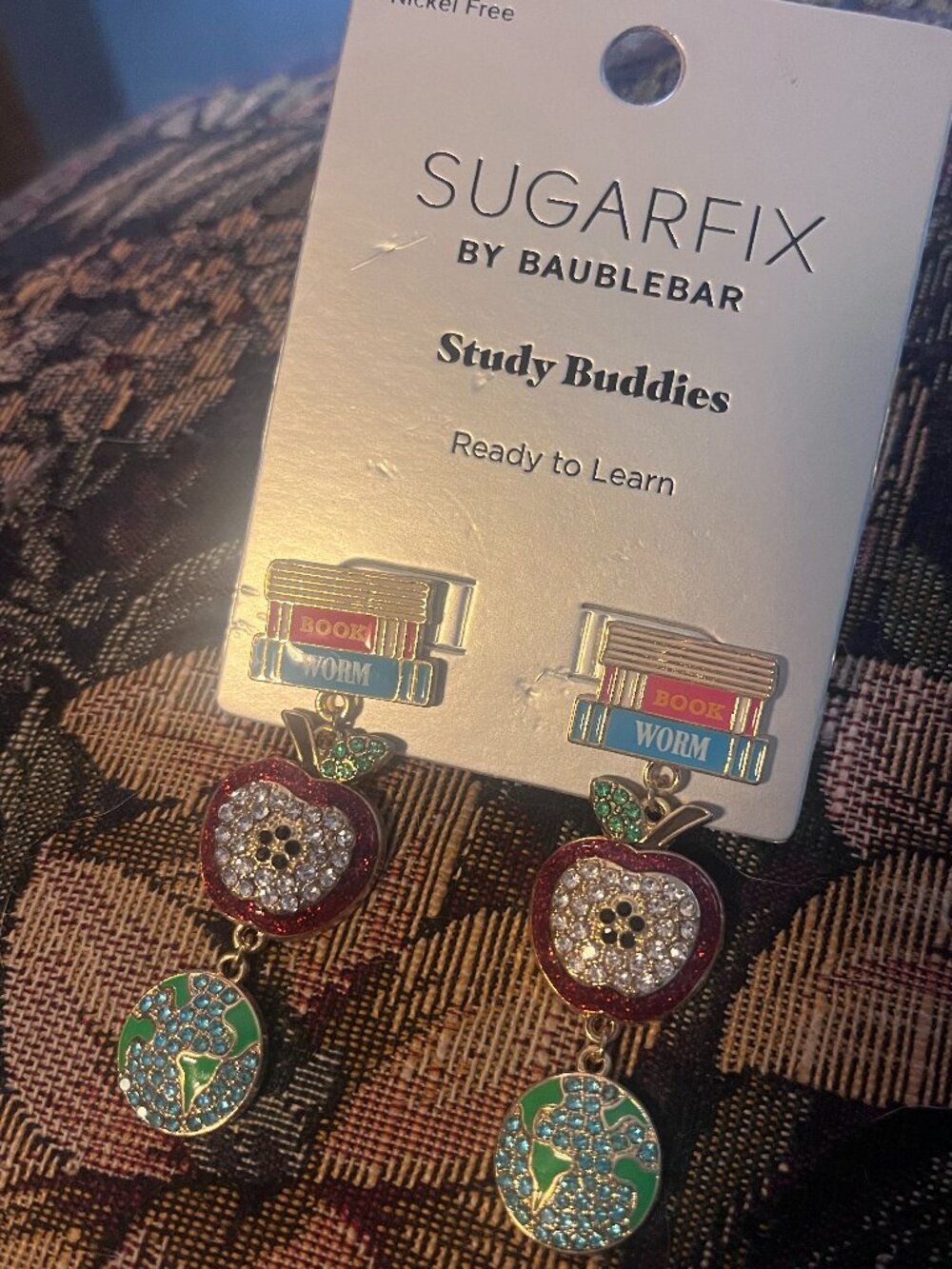 NWOT Sugarfix by Baublebar Study Buddies Statement Earrings